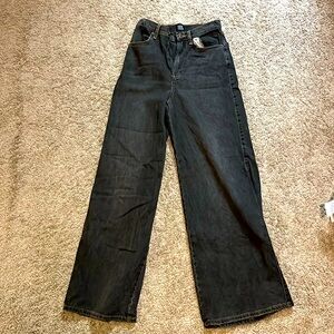 Size 26 
Black A-Wide Jeans